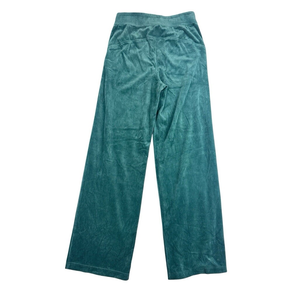 Lululemon Scuba Velvet Cord Wide-Leg Pant Storm Teal Blue Size 2 - Picture 5 of 10